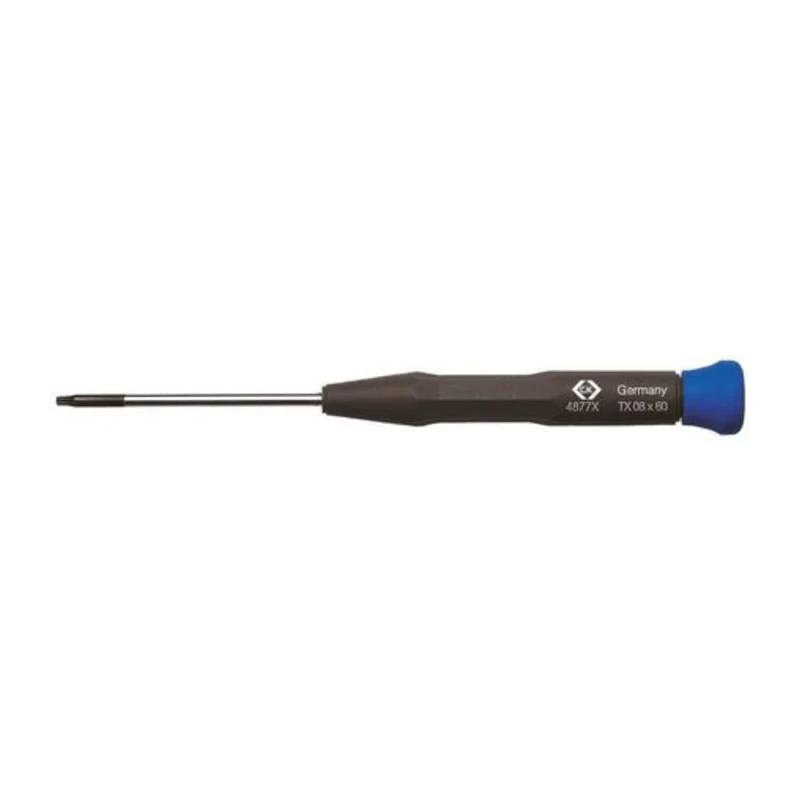 CK Precision Screwdriver with T6 Tip, 50 mm Blade, Insulated, Ergonomic Handle, Molybdenum Steel Chrome Vanadium T4877X 06