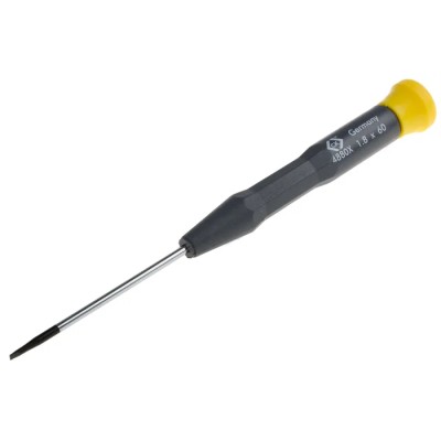 CK Precision Insulated Screwdriver with 60 mm Chrome Vanadium Molybdenum Steel Blade, 157 mm Overall Length T4880X 18