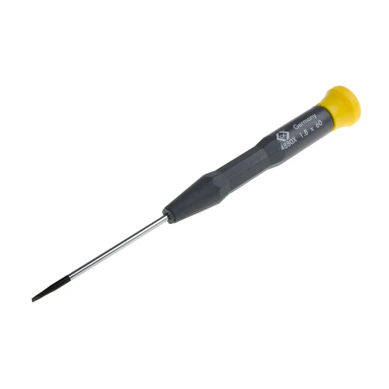 CK Precision Insulated Screwdriver with 60 mm Chrome Vanadium Molybdenum Steel Blade, 157 mm Overall Length T4880X 18