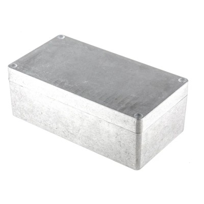 Hammond 1590 Series Natural Lid Die Cast Aluminium Enclosure IP66 IK08 80mm x 221mm x 120.5mm 1590Z150