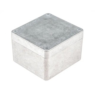 Hammond 1590 Series Natural Lid Die Cast Aluminium Enclosure, IP66, IK08, 79.6 mm x 74.6 mm x 52 mm 1590Z100