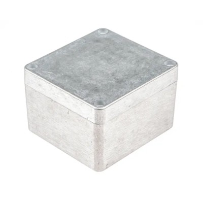 Hammond 1590 Series Natural Lid Die Cast Aluminium Enclosure, IP66, IK08, 79.6 mm x 74.6 mm x 52 mm 1590Z100