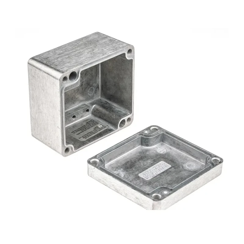 Hammond 1590 Series Natural Lid Die Cast Aluminium Enclosure, IP66, IK08, 79.6 mm x 74.6 mm x 52 mm 1590Z100