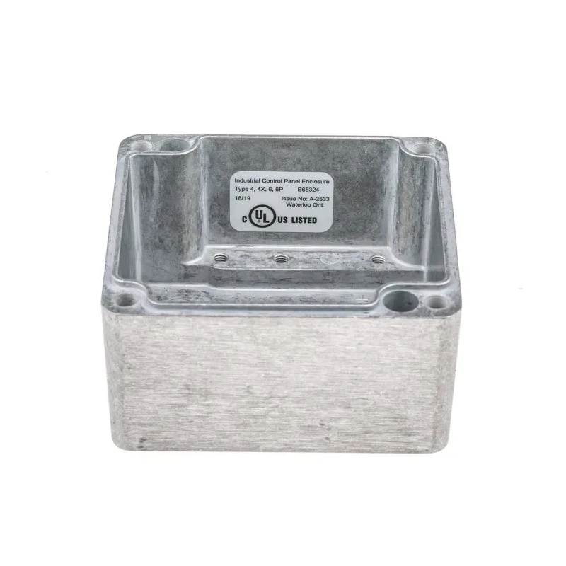 Hammond 1590 Series Natural Lid Die Cast Aluminium Enclosure, IP66, IK08, 79.6 mm x 74.6 mm x 52 mm 1590Z100