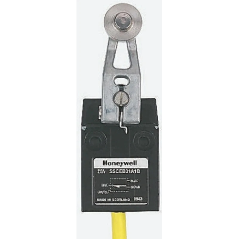 Honeywell Technologies SSCE Series Roller Lever Limit Switch, SPDT, IP68, Die Cast Zinc Housing, 600V AC, 6A SSCEB31A1B