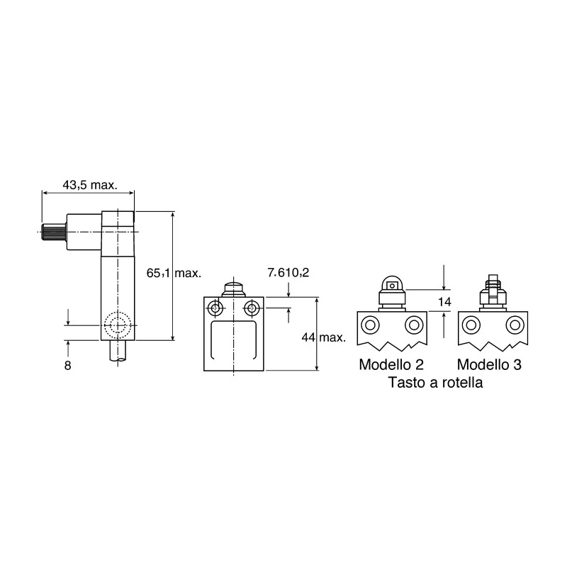 Honeywell Technologies SSCE Series Roller Lever Limit Switch, SPDT, IP68, Die Cast Zinc Housing, 600V AC, 6A SSCEB31A1B