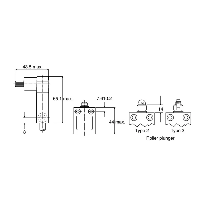 Honeywell Technologies SSCE Series Roller Lever Limit Switch, SPDT, IP68, Die Cast Zinc Housing, 600V AC, 6A SSCEB31A1B