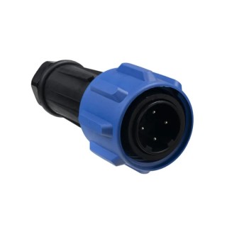 Bulgin Industrial Circular Connector 4 Contacts Cable Plug Male Threaded IP68 Rated 600V 32A PX0911/04/P