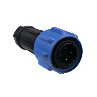 Bulgin Industrial Circular Connector 4 Contacts Cable Plug Male Threaded IP68 Rated 600V 32A PX0911/04/P