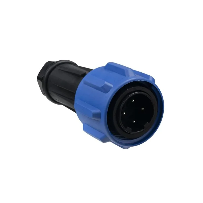 Bulgin Industrial Circular Connector 4 Contacts Cable Plug Male Threaded IP68 Rated 600V 32A PX0911/04/P