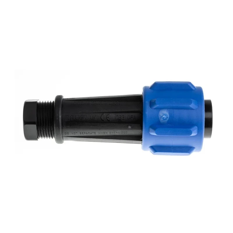 Bulgin Industrial Circular Connector 4 Contacts Cable Plug Male Threaded IP68 Rated 600V 32A PX0911/04/P