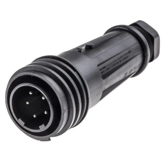 Bulgin Circular Connector 5 Contacts Cable Plug Male IP68 Polyamide Housing Threaded Mating PX0921