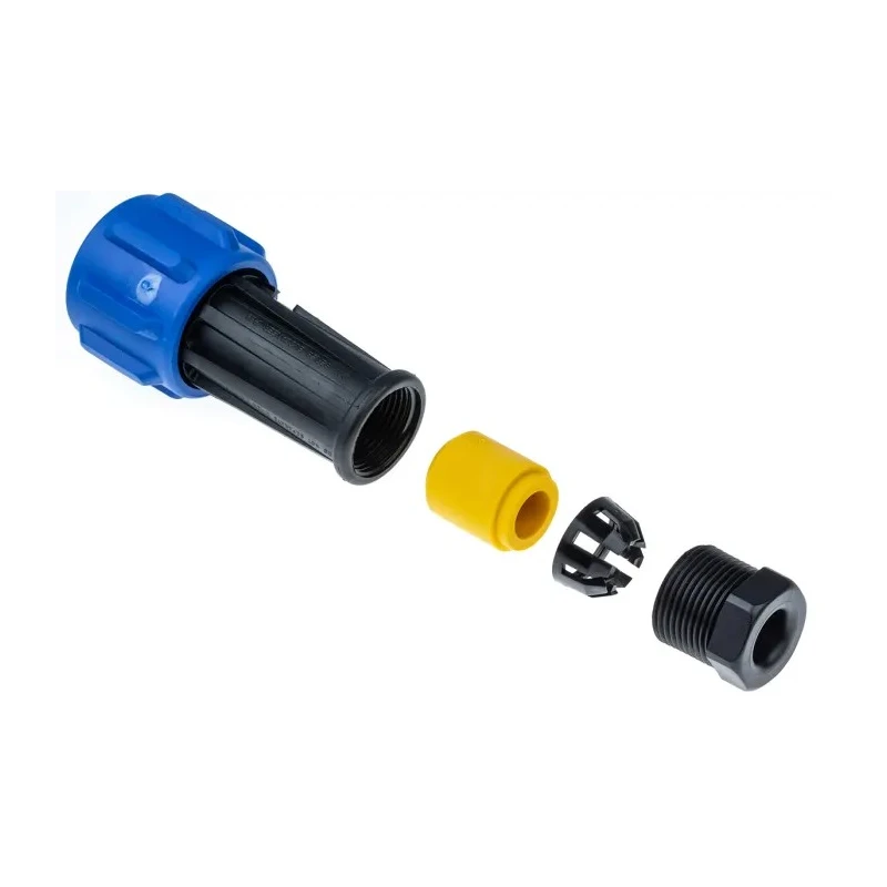 Bulgin Industrial Circular Connector 4 Contacts Cable Plug Male Threaded IP68 Rated 600V 32A PX0911/04/P