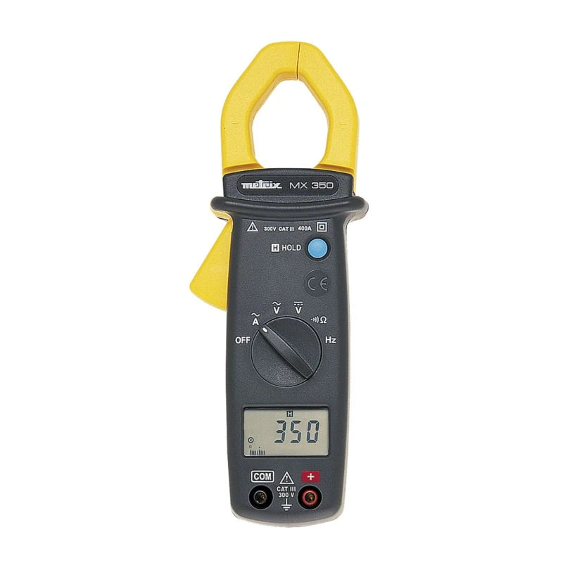 Metrix Clamp Meter with 400 A AC/DC Current, 600 V AC/DC Voltage, CAT III Safety Level MX0350-Z