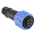 Bulgin Circular Connector, 5 Contacts, Cable Mount, Standard Size, Socket Female, IP68 Rated, 600V, 32A, Polyamide PX0911