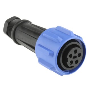 Bulgin Circular Connector, 5 Contacts, Cable Mount, Standard Size, Socket Female, IP68 Rated, 600V, 32A, Polyamide PX0911