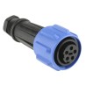 Bulgin Circular Connector, 5 Contacts, Cable Mount, Standard Size, Socket Female, IP68 Rated, 600V, 32A, Polyamide PX0911
