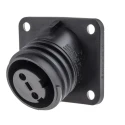 Bulgin Industrial Circular Connector 2 Contacts Flange Mount Socket Female IP68 600V 30A PX0941