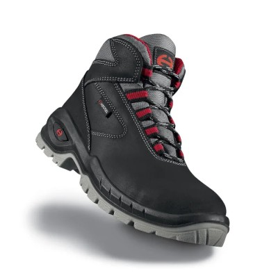 Heckel suXXeed Men's Ankle Safety Boots Red, Black, Grey Composite Toe Capped Size UK 42 6390342