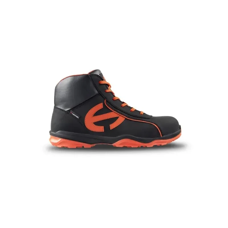 Heckel RUN-R Black Red Composite Toe Capped Men's Safety Boots Size 10 EU 44 Lace Up EN ISO 20345 6266344