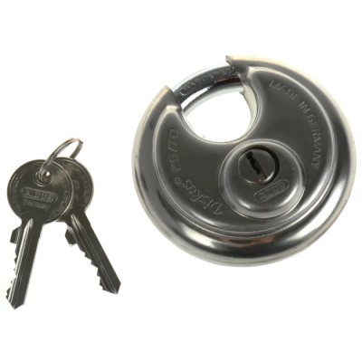 ABUS Keyed Steel Heavy Duty Padlock Weatherproof, 10 mm Shackle Diameter, 71 mm Body Width XR0026 70