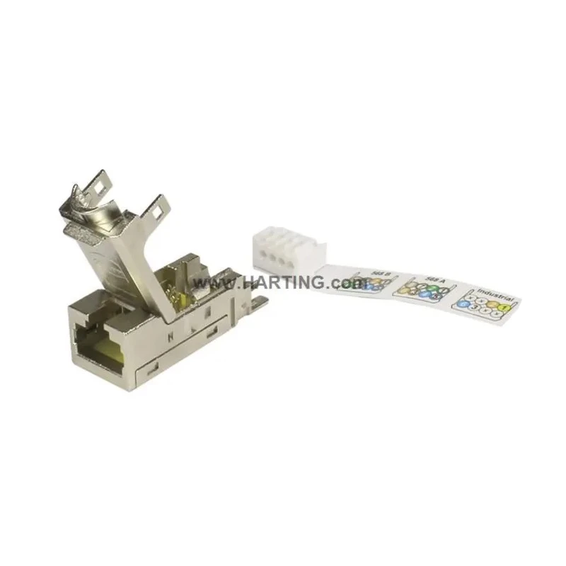 HARTING Heavy Duty Power Connector Cable IDC 8 Way RJ Industrial Female 09455451562