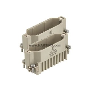 Harting Heavy Duty Power Connector Insert 10A Han D Series Male 25 Contacts 09210253011