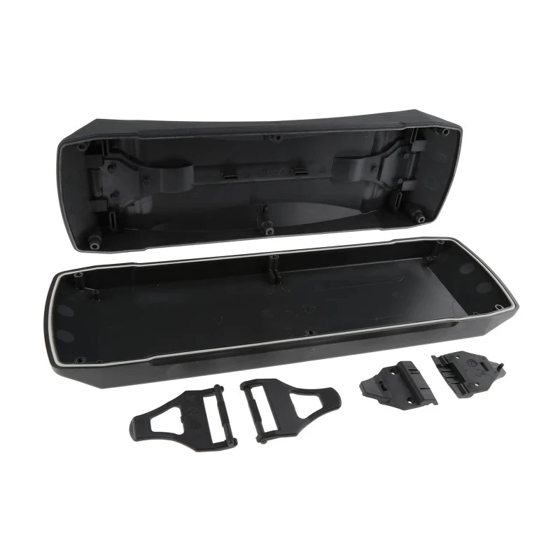 Rose Beluga Series Grey, Black Polyamide Handheld Enclosure with Integral Battery Compartment and Display Window 270205010