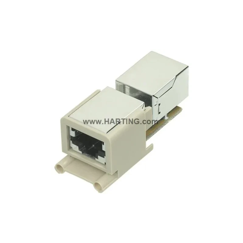 HARTING Heavy Duty Power Connector Insert 10A 24V Panel Mount Female 2 Contacts 09120032774