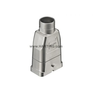 HARTING Han-Compact Range Heavy Duty Power Connector Hood 1 Lever, Die Cast Zinc Body, IP65, M25 Thread Size 19120080412