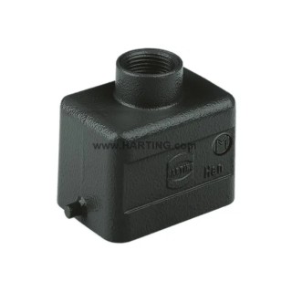 HARTING Han M Range Heavy Duty Power Connector Hood 1 Lever Die Cast Aluminium IP65 6B 19370061440