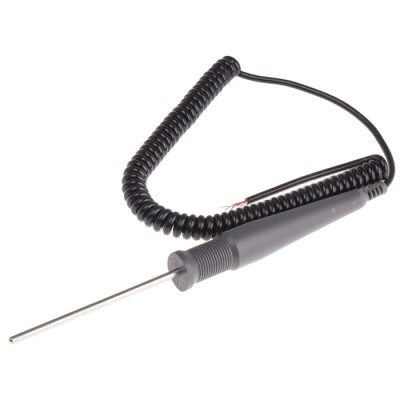 RS PRO PT100 Insertion Needle Temperature Probe, 100 mm Length, 4 mm Diameter, 250°C Max PT100