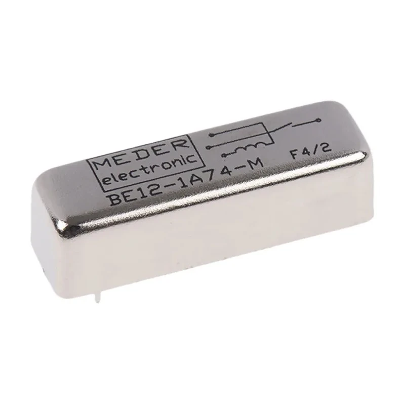 Meder SPNO Reed Relay Sealed with PU Resin Encapsulated in Nickel-Plated Steel Case BE12-1A74-M