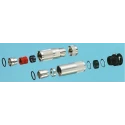 ITT Cannon TNMSize 14 Straight Circular Connector Backshell, Female, Nylon Housing, Silver, 36 TNA14CC-SE01L / 192993-0093
