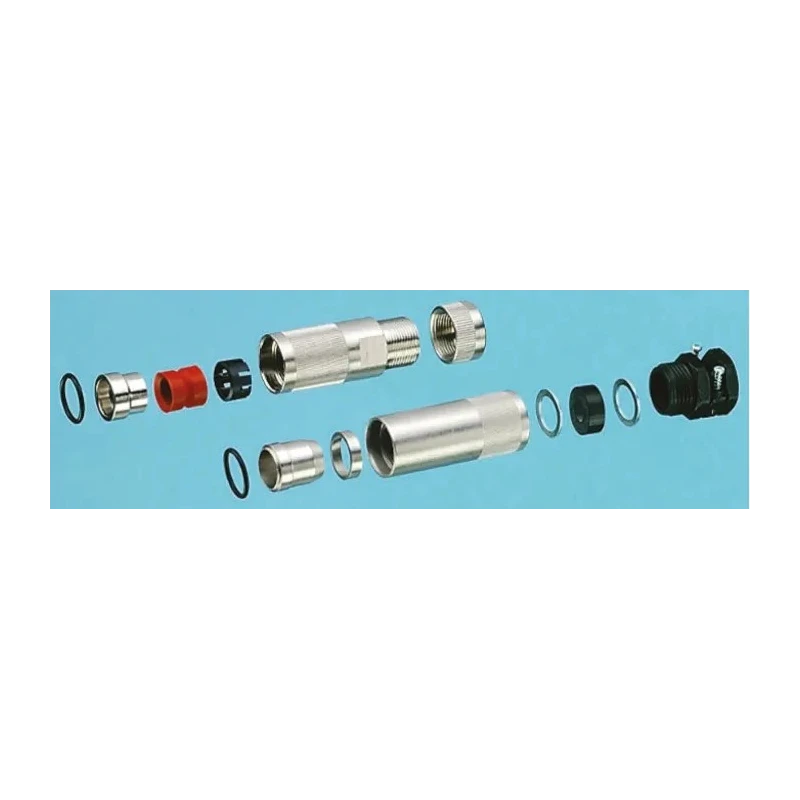 ITT Cannon TNMSize 14 Straight Circular Connector Backshell, Female, Nylon Housing, Silver, 36 TNA14CC-SE01L / 192993-0093