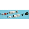 ITT Cannon TNMSize 14 Straight Circular Connector Backshell, Female, Nylon Housing, Silver, 36 TNA14CC-SE01L / 192993-0093