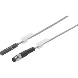 Festo Pneumatic Position Detector Cable with Plug IP65, IP68 30V dc Analogue Output SMAT-8M-U-E-0,3-M8D