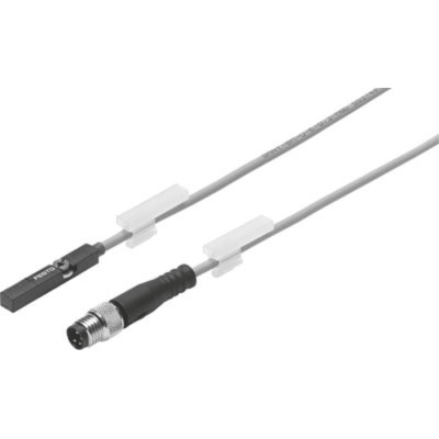Festo Pneumatic Position Detector Cable with Plug IP65, IP68 30V dc Analogue Output SMAT-8M-U-E-0,3-M8D
