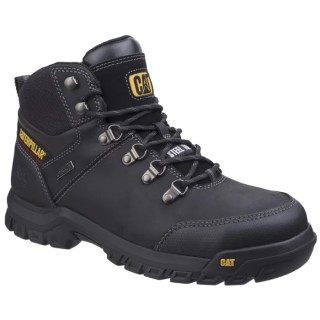 Caterpillar Framework Black Steel Toe Capped Safety Boots Size UK 11, Lace Up Closure, Polyurethane Midsole P722603