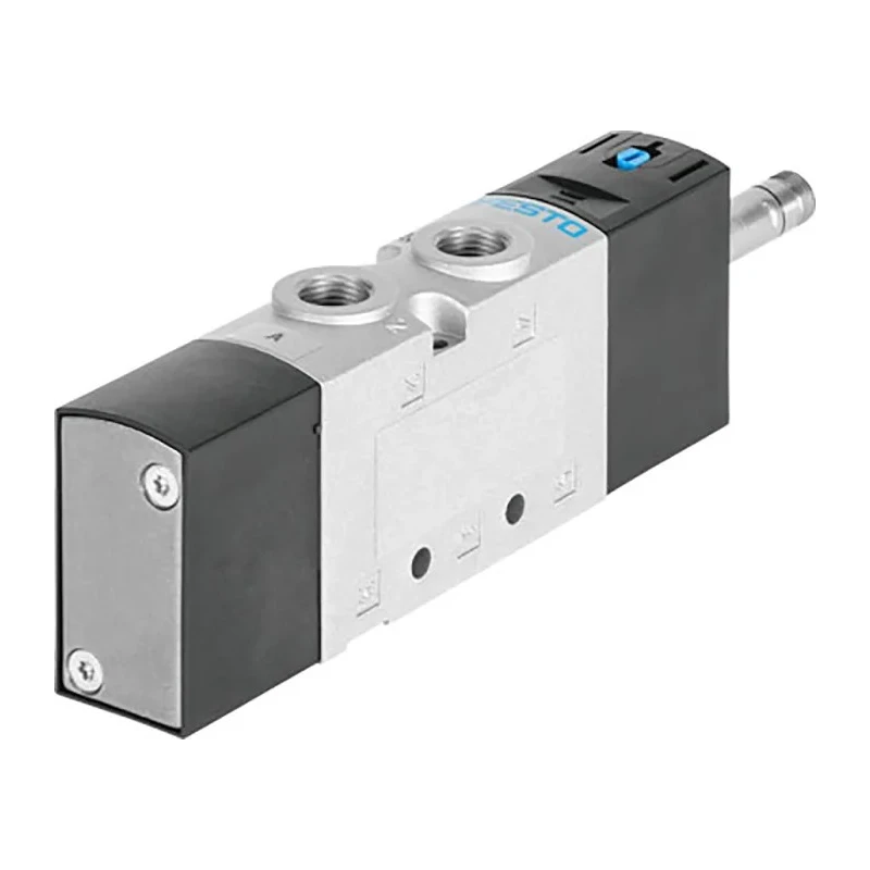 Festo Pneumatic Solenoid Valve Pilot G 5/2 Monostable Die Cast Aluminium Body, Nitrile Rubber Seals VUVS-L20-M52-MD-G18-F7