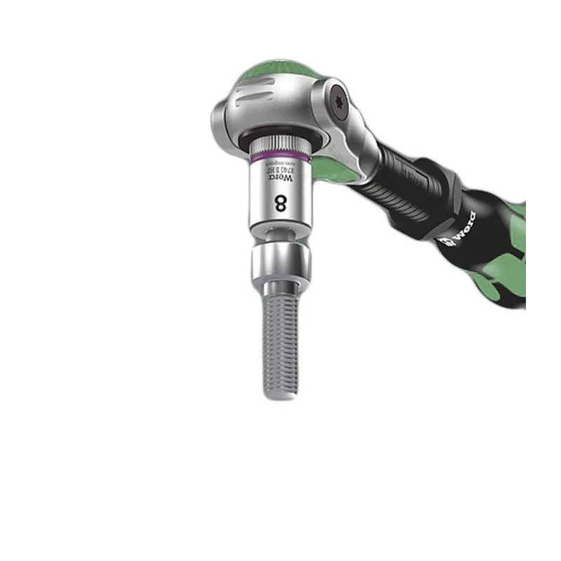 Wera 8-Piece 3/8 in Hexagon Socket Set with Square Drive and Holding Function 05003971001