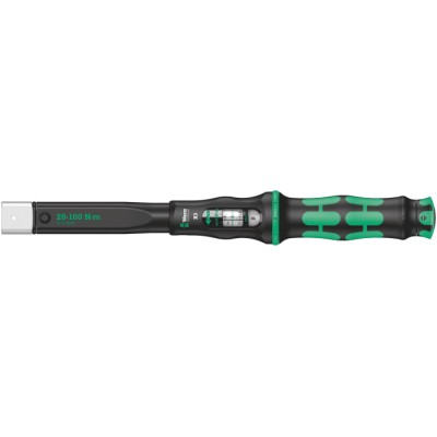 Wera Click Torque Wrench X 3 Model 05075653001, 20 to 100 Nm Torque Range, 9 x 12 mm Square Drive, 372 mm Length 05075653001