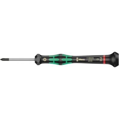 Wera Precision Screwdriver PH0 Tip 40 mm Blade 137 mm Overall 05118026001