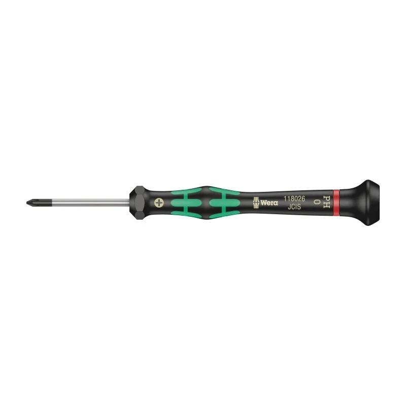 Wera Precision Screwdriver PH0 Tip 40 mm Blade 137 mm Overall 05118026001