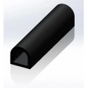 RS PRO Black Ethylene Propylene Diene Monomer Edging Strip 20 m 175-2584