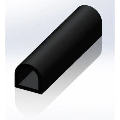 RS PRO Black Ethylene Propylene Diene Monomer Edging Strip 20 m 175-2584