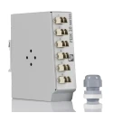Phoenix Contact Fibre Optic Patch Panel 6 Port LC Multimode Duplex Connector 130mm Height 40mm Width 1019710