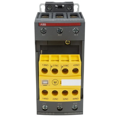 ABB Jokab AFS Safety Contactor 3-Pole 70 A, 22 kW, 100-250 V AC/DC Coil 1SBL347082R1322 AFS40-30-22-13