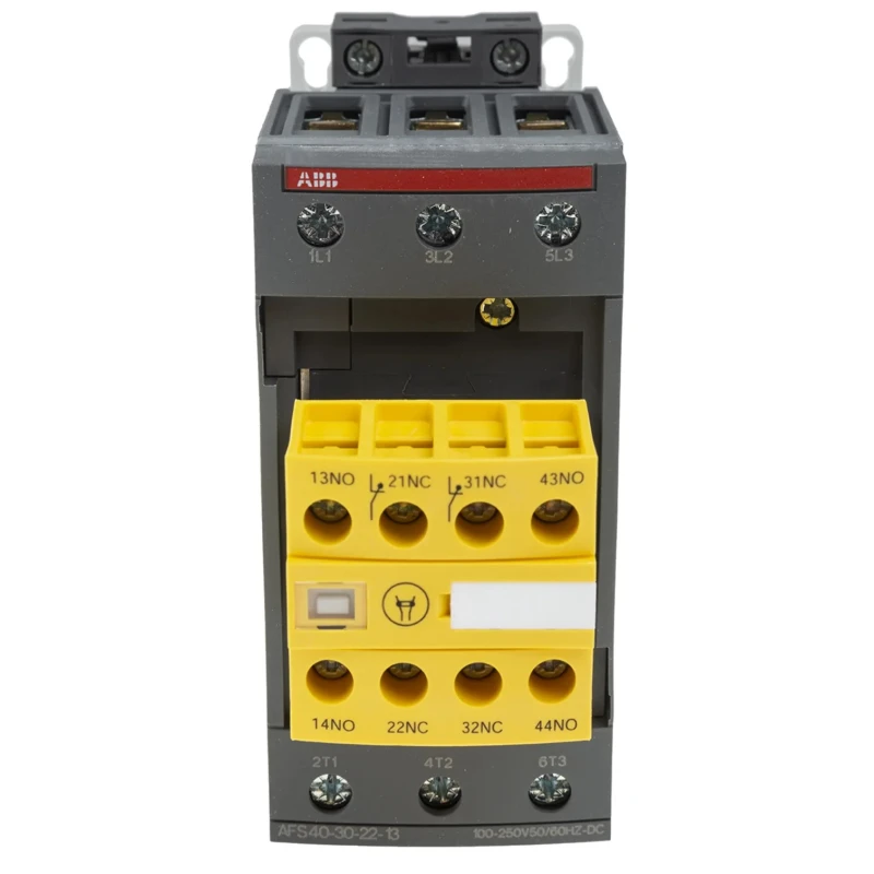 ABB Jokab AFS Safety Contactor 3-Pole 70 A, 22 kW, 100-250 V AC/DC Coil 1SBL347082R1322 AFS40-30-22-13