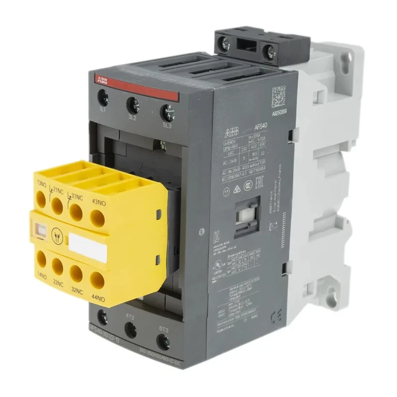 ABB Jokab AFS Safety Contactor 3-Pole 70 A, 22 kW, 100-250 V AC/DC Coil 1SBL347082R1322 AFS40-30-22-13